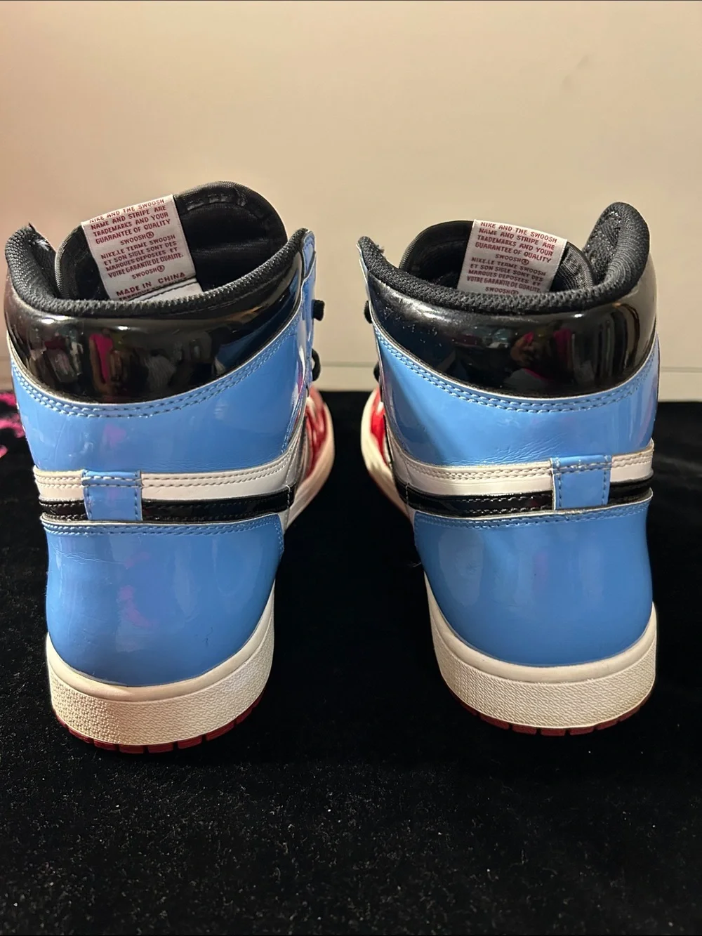 Jordan High-Top Sneakers - Red White Black Blue Retro Fearless 1s